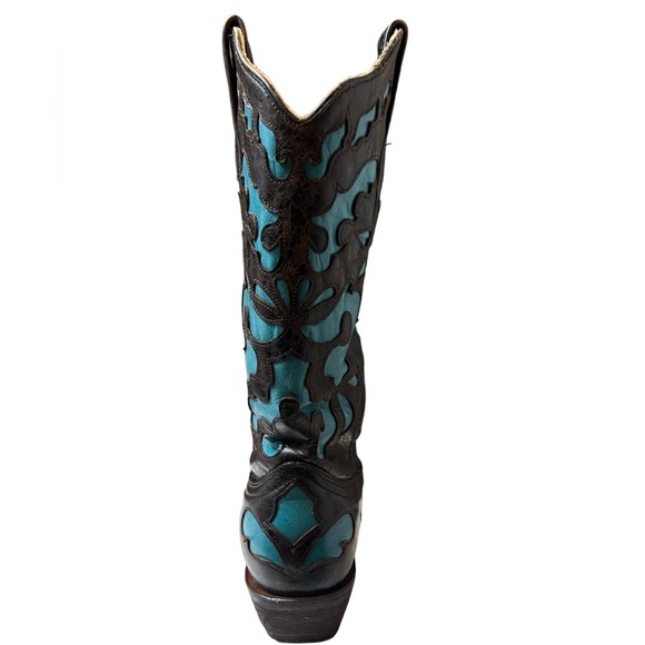Corral Vintage Cowboy Boots for women Teal 
Size 8.5
Genuine Leather - Picture 9 of 12